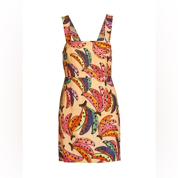 Farm Rio Banana Bunch Belted Mini Dress - Picture 2 of 11